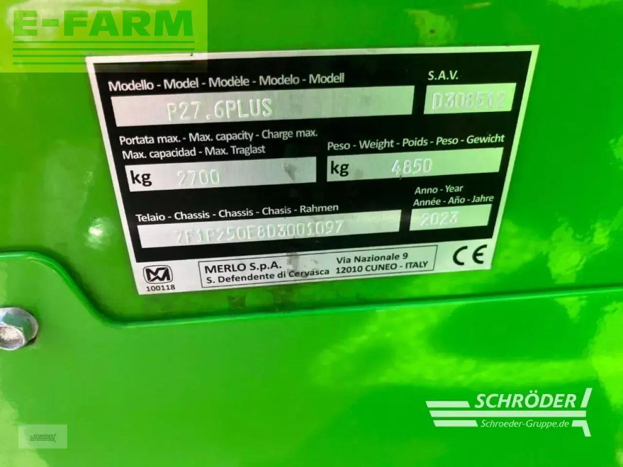 Merlo p 27.6 plus - Навантажувач телескопічний: фото 5 Merlo p 27.6 plus - Навантажувач телескопічний: фото 5