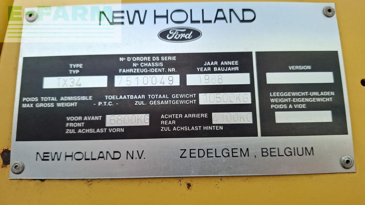 Зернозбиральний комбайн New Holland tx 34 / tx34: фото 8