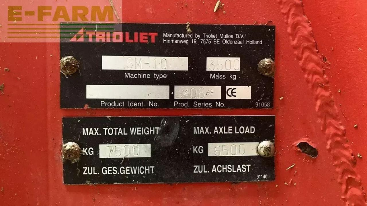 Trioliet solomix 1000 futtermischwagen - Техніка для тваринництва: фото 5 Trioliet solomix 1000 futtermischwagen - Техніка для тваринництва: фото 5