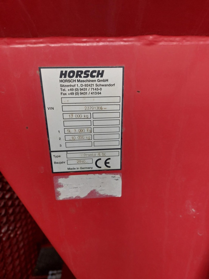 Сівалка Horsch Pronto 9DC: фото 10 Сівалка Horsch Pronto 9DC: фото 10