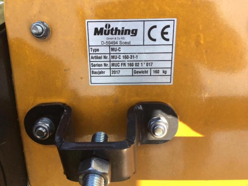 Müthing MUC 160 - Косарка-подрібнювач: фото 2 Müthing MUC 160 - Косарка-подрібнювач: фото 2