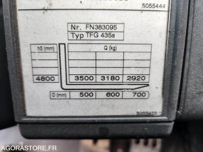 CHARIOT JUNGHEINRICH DFG 435s 480DZ - 2008 / 3260 HEURES - Газовий навантажувач: фото 3 CHARIOT JUNGHEINRICH DFG 435s 480DZ - 2008 / 3260 HEURES - Газовий навантажувач: фото 3