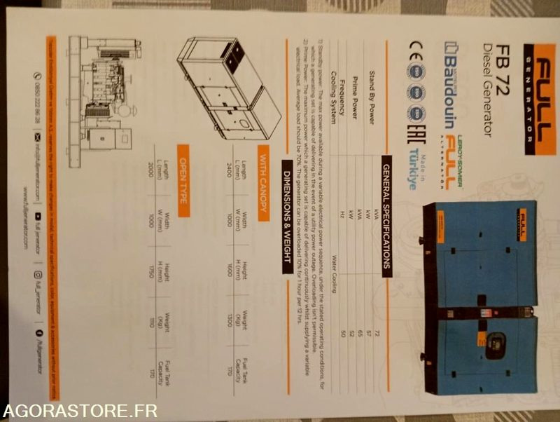 GROUPE ELECTROGENE 70 KVA - Електричний генератор: фото 5 GROUPE ELECTROGENE 70 KVA - Електричний генератор: фото 5