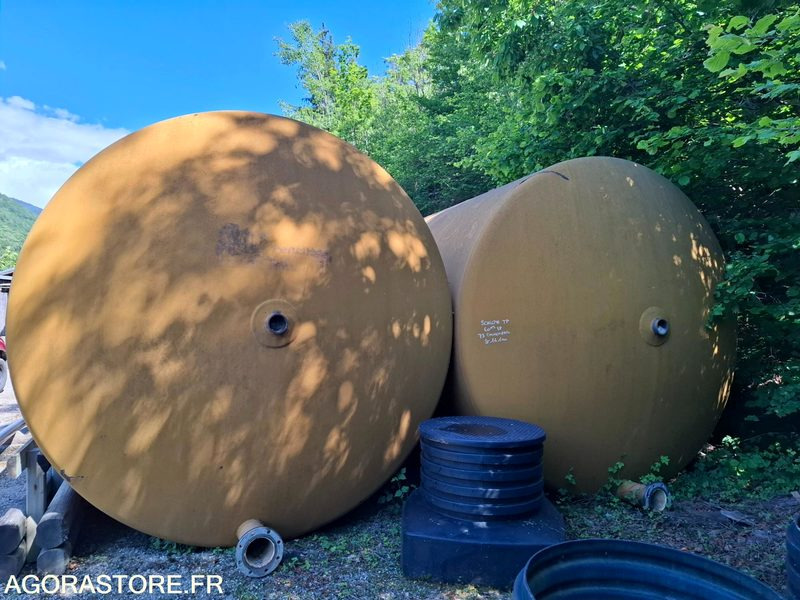 Lot de 2 Citernes à eau en acier 60 m3 - Інструмент/ Обладнання: фото 1 Lot de 2 Citernes à eau en acier 60 m3 - Інструмент/ Обладнання: фото 1