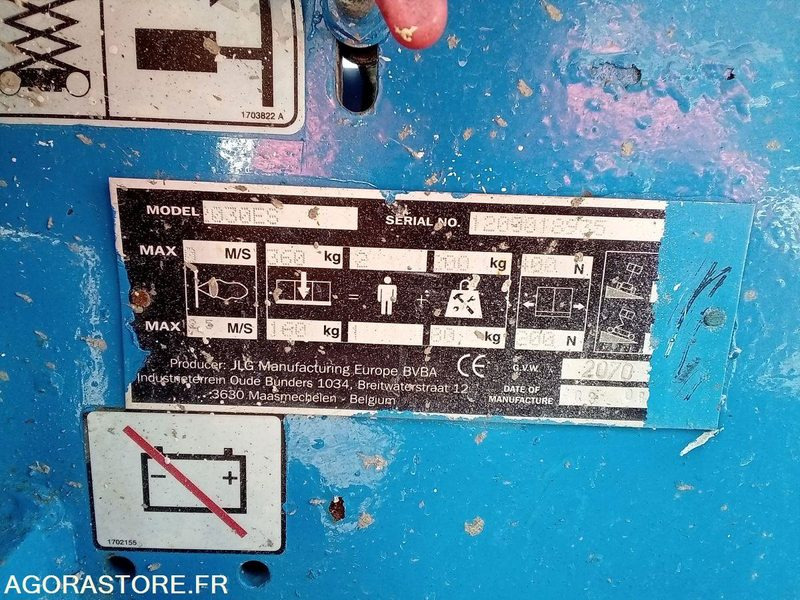 Nacelle electrique à ciseaux JLG 2030ES - Підйомник: фото 4 Nacelle electrique à ciseaux JLG 2030ES - Підйомник: фото 4