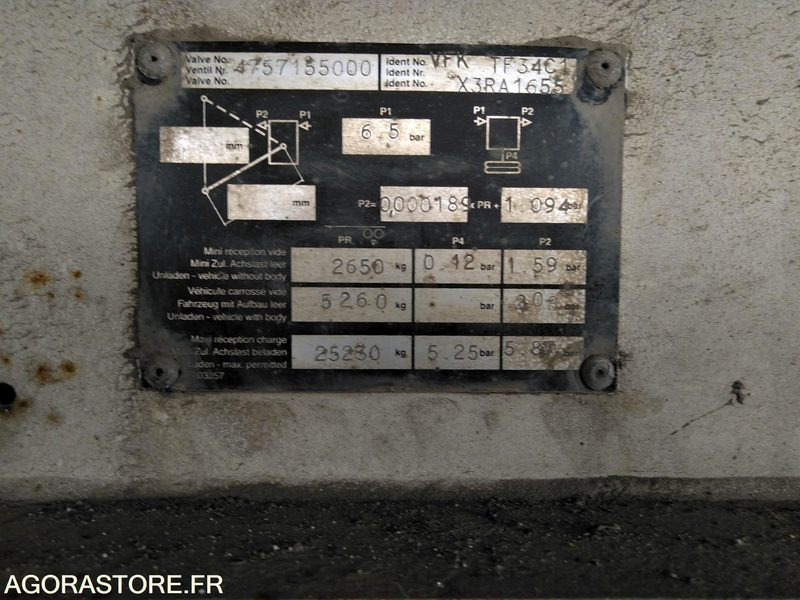 Напівпричіп SEMI-REMORQUE TAUTLINER 3 ESSIEUX FC-892-RA: фото 7