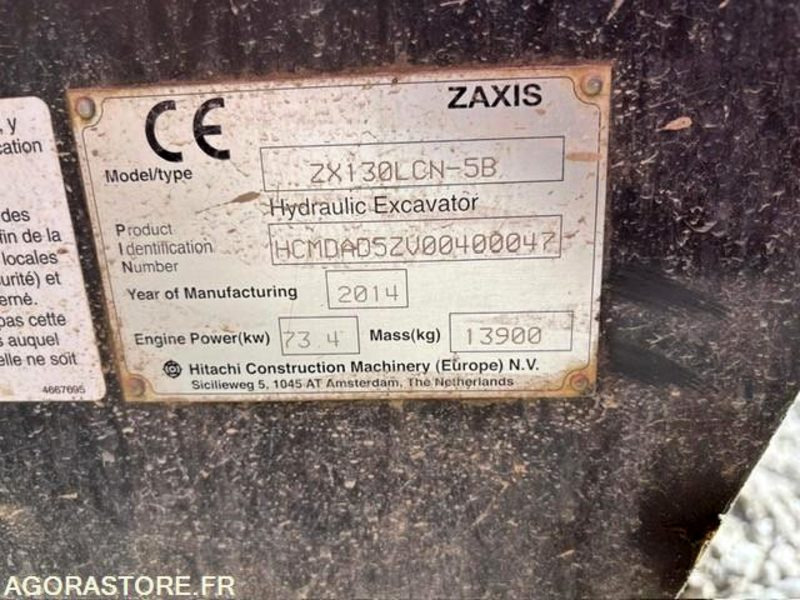 PELLE A CHENILLE ACIER HITACHI ZX130LCN-5B - Екскаватор: фото 4 PELLE A CHENILLE ACIER HITACHI ZX130LCN-5B - Екскаватор: фото 4