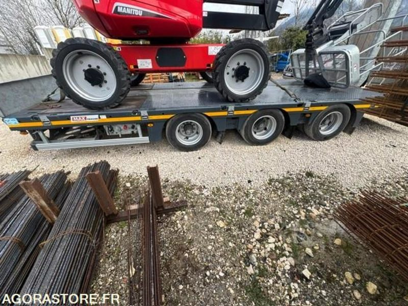 REMORQUE PORTE ENGIN 3 ESSIEUX CENTRAUX MAX TRAILER 2022 1500 KM - Низькорамна платформа причіп: фото 4 REMORQUE PORTE ENGIN 3 ESSIEUX CENTRAUX MAX TRAILER 2022 1500 KM - Низькорамна платформа причіп: фото 4