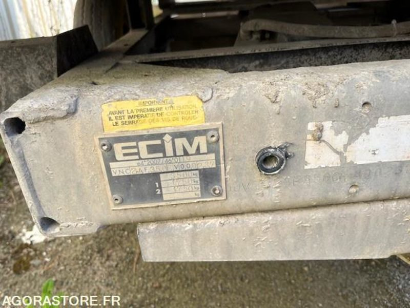 Remorque benne basculante ECIM AF350 - Причіп для перевезення спецтехніки: фото 5 Remorque benne basculante ECIM AF350 - Причіп для перевезення спецтехніки: фото 5