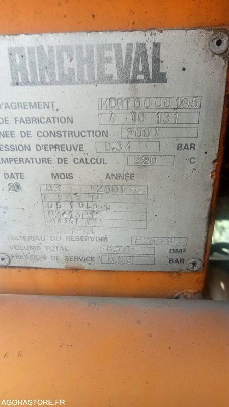 Répandeuse à bitume de 8500 litres (sans le porteur) - Гудронатор: фото 5 Répandeuse à bitume de 8500 litres (sans le porteur) - Гудронатор: фото 5