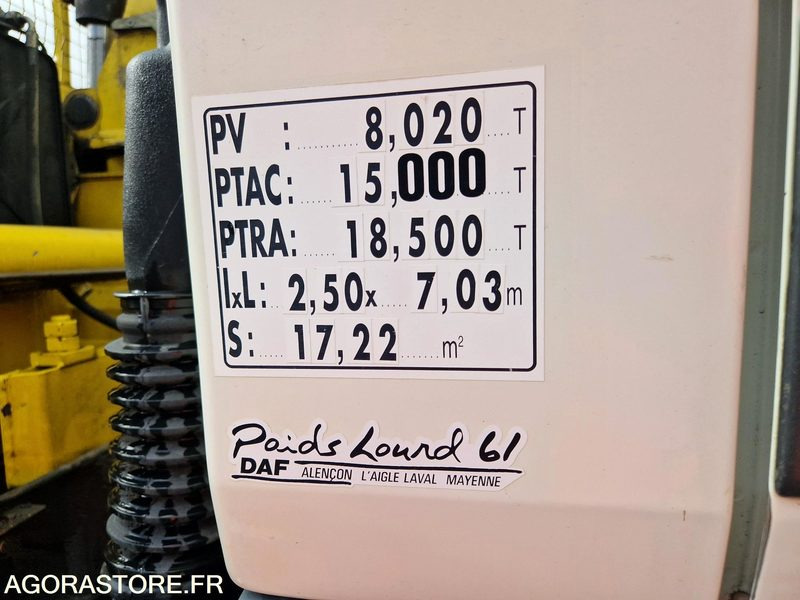 Вантажівка Porteur tribenne grue Daf LF55 220 -227727-2006 - BQ086KY: фото 16 Вантажівка Porteur tribenne grue Daf LF55 220 -227727-2006 - BQ086KY: фото 16