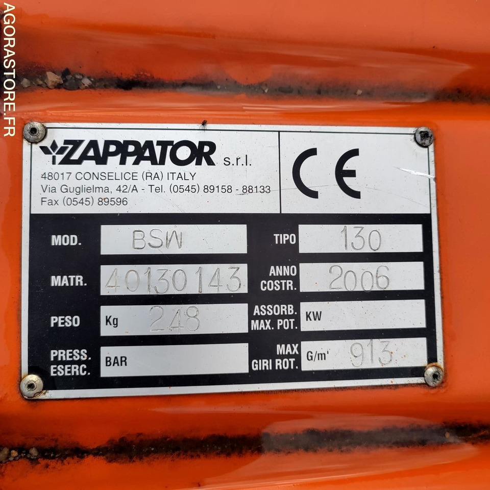 ZAPPATOR TYPE BSW.BALAYEUSE 3 POINTS - Підмітально-прибиральна машина: фото 2 ZAPPATOR TYPE BSW.BALAYEUSE 3 POINTS - Підмітально-прибиральна машина: фото 2