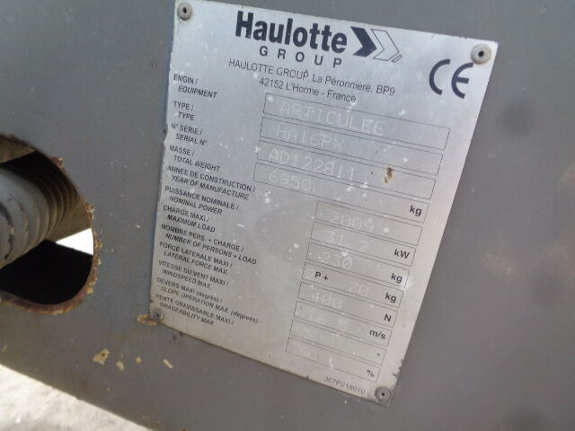 Колінчастий підйомник Haulotte HA16PX 4WD: фото 14 Колінчастий підйомник Haulotte HA16PX 4WD: фото 14