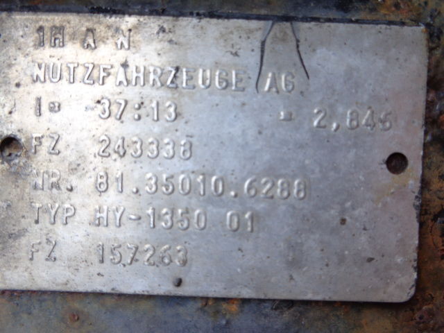 MAN HY - 1350 all ratios 2.85 ; 3.08 ; 2.71 ; 3.7 . 81350106134, 813 - Диференціал в категорії Вантажівки: фото 5 MAN HY - 1350 all ratios 2.85 ; 3.08 ; 2.71 ; 3.7 . 81350106134, 813 - Диференціал в категорії Вантажівки: фото 5