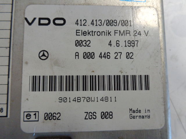 Mercedes-Benz VDO Elektronik FMR,FR 0004462302, 0004462702, 00044638, 00044646 - Блок управління в категорії Вантажівки: фото 5 Mercedes-Benz VDO Elektronik FMR,FR 0004462302, 0004462702, 00044638, 00044646 - Блок управління в категорії Вантажівки: фото 5