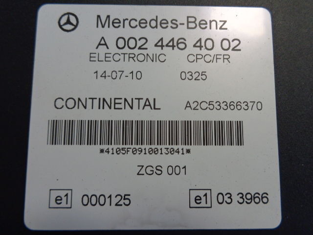 Mercedes-Benz electronic CPC FR control unit A (WORLDWIDE DELIVERY) - Блок управління в категорії Вантажівки: фото 2 Mercedes-Benz electronic CPC FR control unit A (WORLDWIDE DELIVERY) - Блок управління в категорії Вантажівки: фото 2