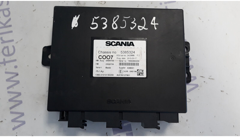 Scania COO7 control unit - Блок управління в категорії Вантажівки: фото 1 Scania COO7 control unit - Блок управління в категорії Вантажівки: фото 1