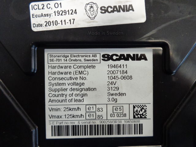 Scania Instrument cluster fully working - Приладова панель в категорії Вантажівки: фото 4 Scania Instrument cluster fully working - Приладова панель в категорії Вантажівки: фото 4
