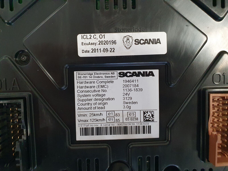 Scania instrument cluster - Приладова панель в категорії Вантажівки: фото 3 Scania instrument cluster - Приладова панель в категорії Вантажівки: фото 3