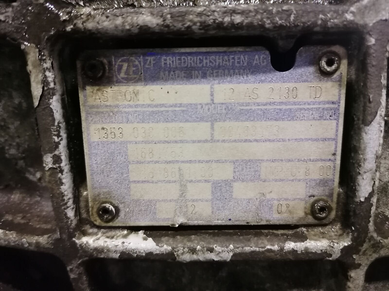 ZF 12AS2130T - Коробка передач в категорії Вантажівки: фото 5 ZF 12AS2130T - Коробка передач в категорії Вантажівки: фото 5