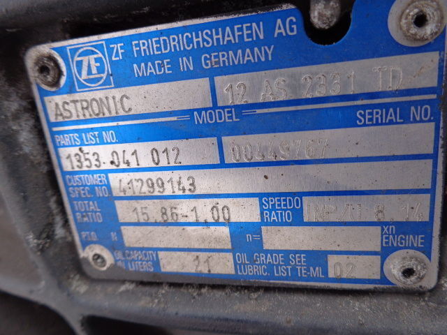 ZF good condition gearbox 12AS2331TD - Коробка передач в категорії Вантажівки: фото 5 ZF good condition gearbox 12AS2331TD - Коробка передач в категорії Вантажівки: фото 5