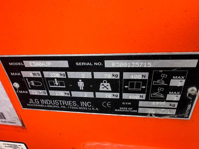 Колінчастий підйомник JLG E300 AJP elektro 11m (1735) NEW BATTERIES: фото 11