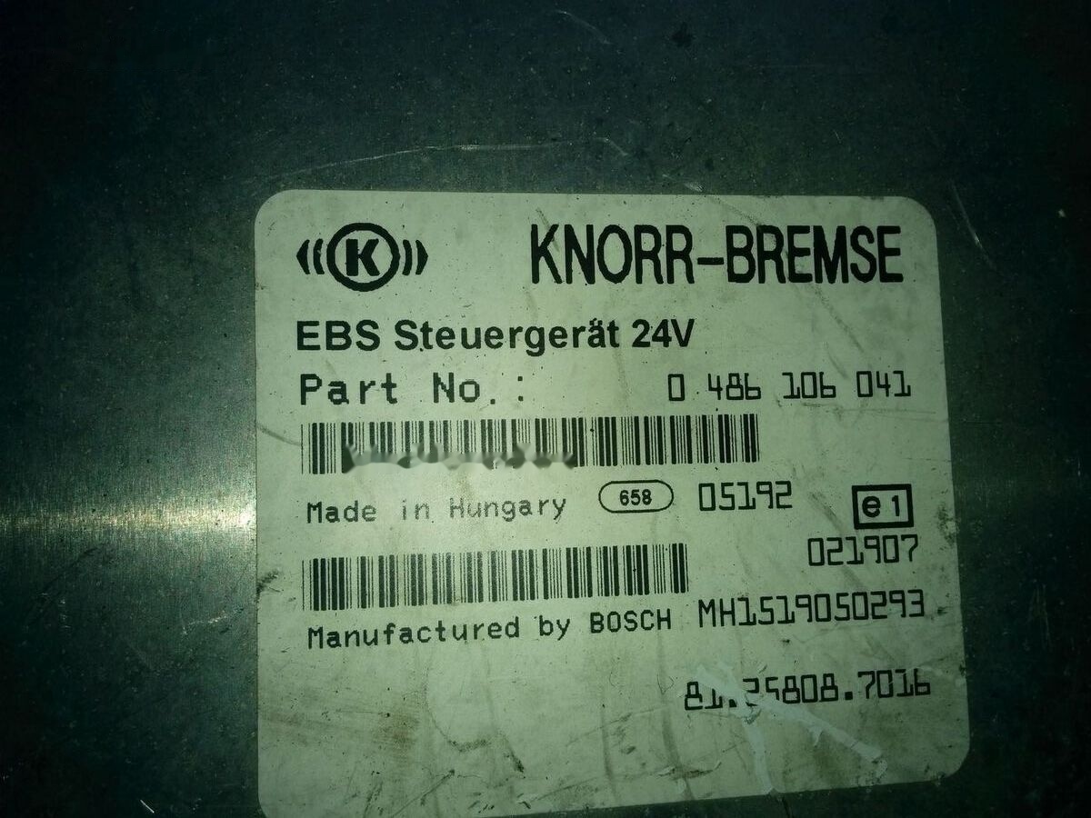 Volvo KNOR-BREMSE EBS 0486106063, 0486106028.\\\\ 0486106050 .\\ 063\\ Volvo Scania - Блок управління в категорії Автобуси: фото 5 Volvo KNOR-BREMSE EBS 0486106063, 0486106028.\\\\ 0486106050 .\\ 063\\ Volvo Scania - Блок управління в категорії Автобуси: фото 5