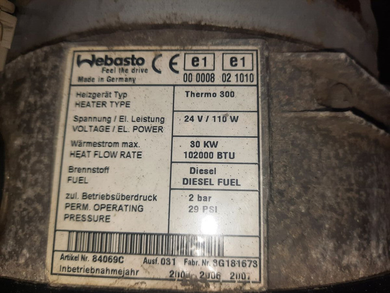 Webasto termo 300 - Опалення/ Вентиляція: фото 2 Webasto termo 300 - Опалення/ Вентиляція: фото 2