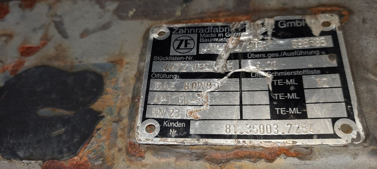 ZF Eaton Neoplan 660.4.22 Mersedes 407. Citara-2.84 DAF-1339G.2.93 Scania - Задня вісь в категорії Автобуси: фото 3 ZF Eaton Neoplan 660.4.22 Mersedes 407. Citara-2.84 DAF-1339G.2.93 Scania - Задня вісь в категорії Автобуси: фото 3
