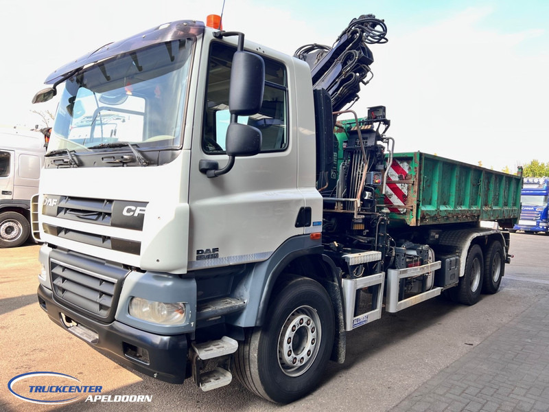 DAF CF 85.410 ATE, Hiab 166, 6x4 Big axle, Steel spring - Гаковий мультиліфт вантажівка, Вантажівка з маніпулятором: фото 3 DAF CF 85.410 ATE, Hiab 166, 6x4 Big axle, Steel spring - Гаковий мультиліфт вантажівка, Вантажівка з маніпулятором: фото 3