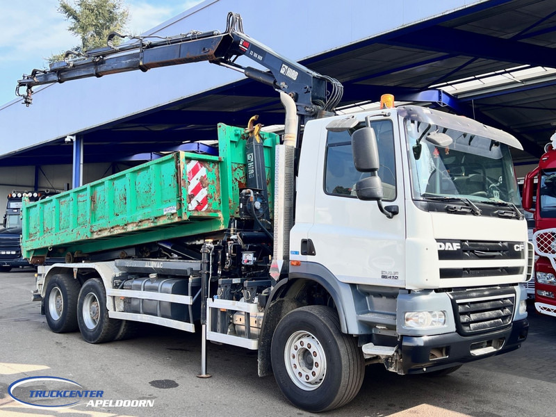 DAF CF 85.410 ATE, Hiab 166, 6x4 Steel spring - Гаковий мультиліфт вантажівка, Вантажівка з маніпулятором: фото 1 DAF CF 85.410 ATE, Hiab 166, 6x4 Steel spring - Гаковий мультиліфт вантажівка, Вантажівка з маніпулятором: фото 1