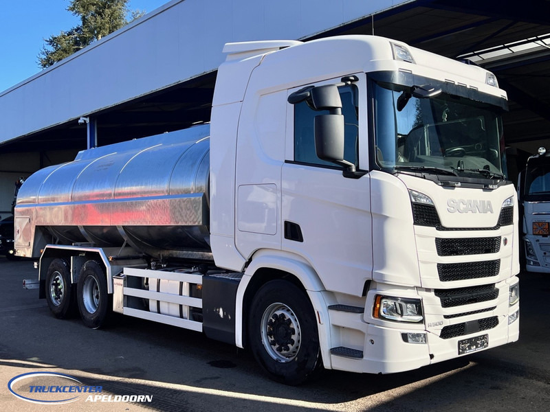 Scania R500 NGS 15000 Liter, Retarder, Steering axle, Stainless steel - Edelstahlt, Milk - Milch - Water - Вантажівка цистерна: фото 1 Scania R500 NGS 15000 Liter, Retarder, Steering axle, Stainless steel - Edelstahlt, Milk - Milch - Water - Вантажівка цистерна: фото 1