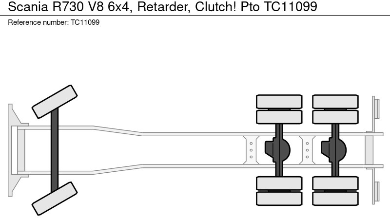 Scania R730 V8 6x4, Retarder, Clutch! Pto в лізинг Scania R730 V8 6x4, Retarder, Clutch! Pto: фото 10