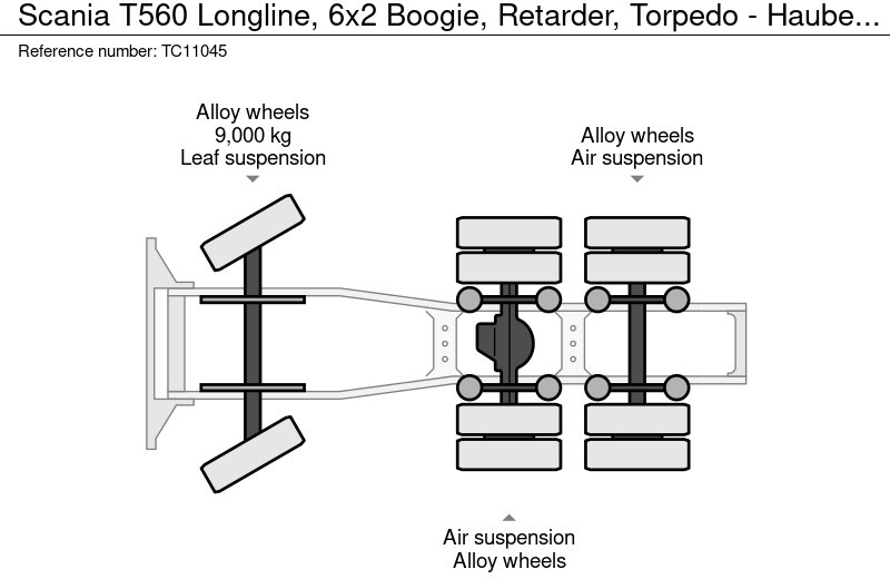 Тягач Scania T560 Longline, 6x2 Boogie, Retarder, Torpedo - Hauber - T serie: фото 19 Тягач Scania T560 Longline, 6x2 Boogie, Retarder, Torpedo - Hauber - T serie: фото 19