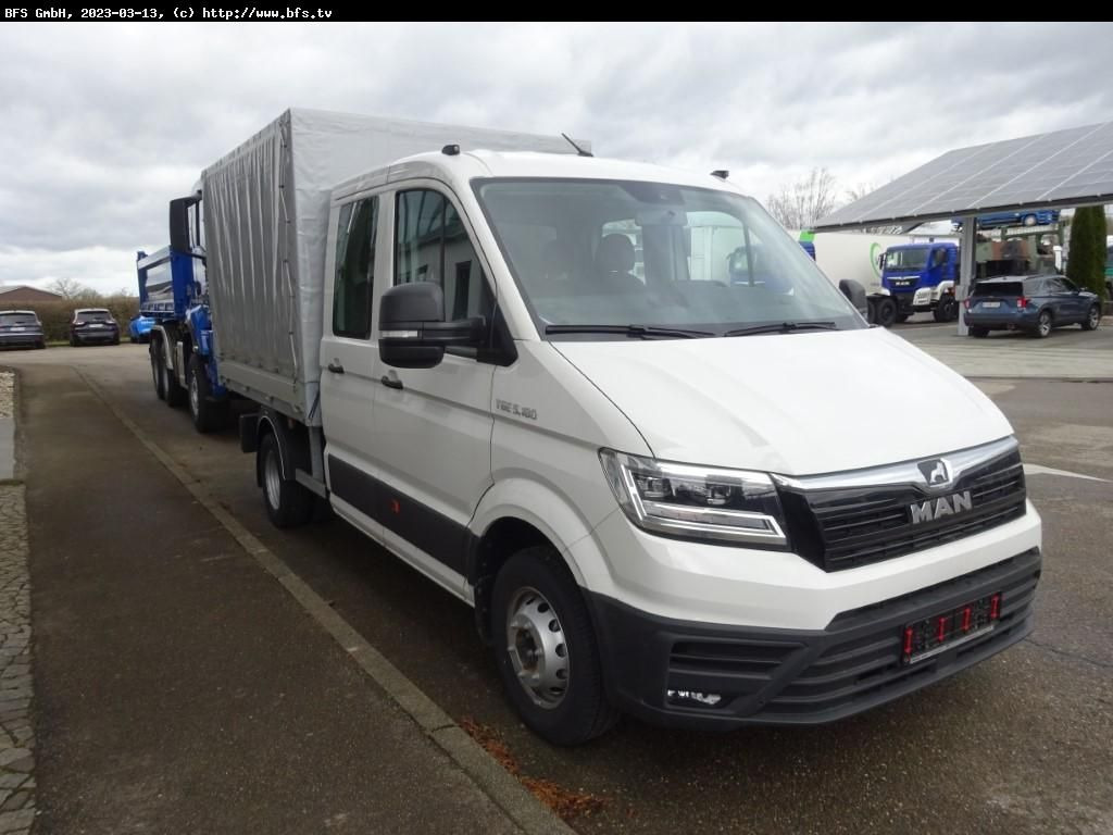 MAN TGE 5.180 4x2 SB DoKA - Тентований фургон: фото 2 MAN TGE 5.180 4x2 SB DoKA - Тентований фургон: фото 2