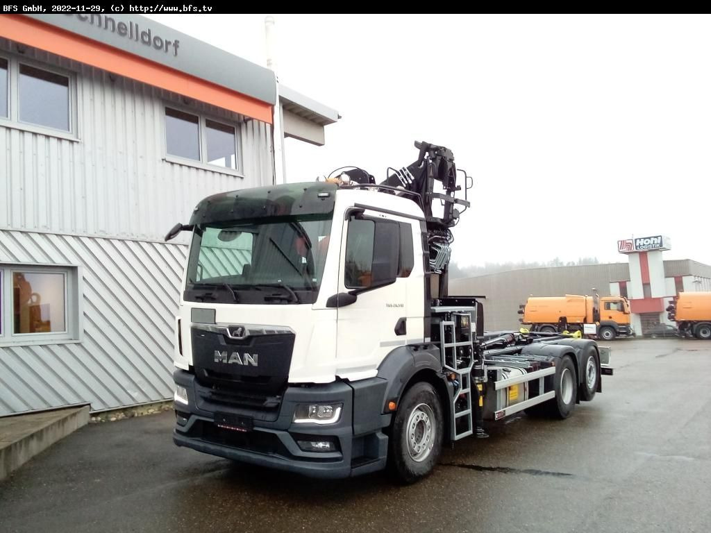 MAN TGS (TG3) 26.510 6x2-4 BL Recyclingkran - Гаковий мультиліфт вантажівка: фото 1 MAN TGS (TG3) 26.510 6x2-4 BL Recyclingkran - Гаковий мультиліфт вантажівка: фото 1
