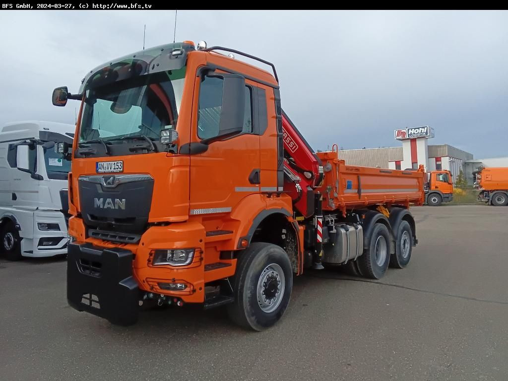 MAN TGS (TG3) 28.510 6x4-4 BL CH WiDi Fassi 15mt - Самоскид вантажівка: фото 1 MAN TGS (TG3) 28.510 6x4-4 BL CH WiDi Fassi 15mt - Самоскид вантажівка: фото 1