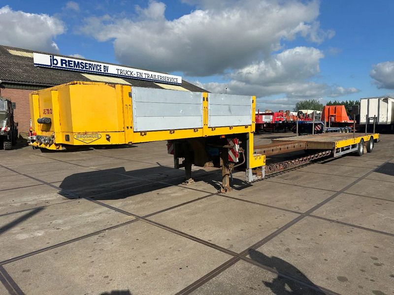 Broshuis 21N58A, 2 AXLE LAST AXLE STEERING, EXTENDABLE - Низькорамна платформа напівпричіп: фото 1 Broshuis 21N58A, 2 AXLE LAST AXLE STEERING, EXTENDABLE - Низькорамна платформа напівпричіп: фото 1