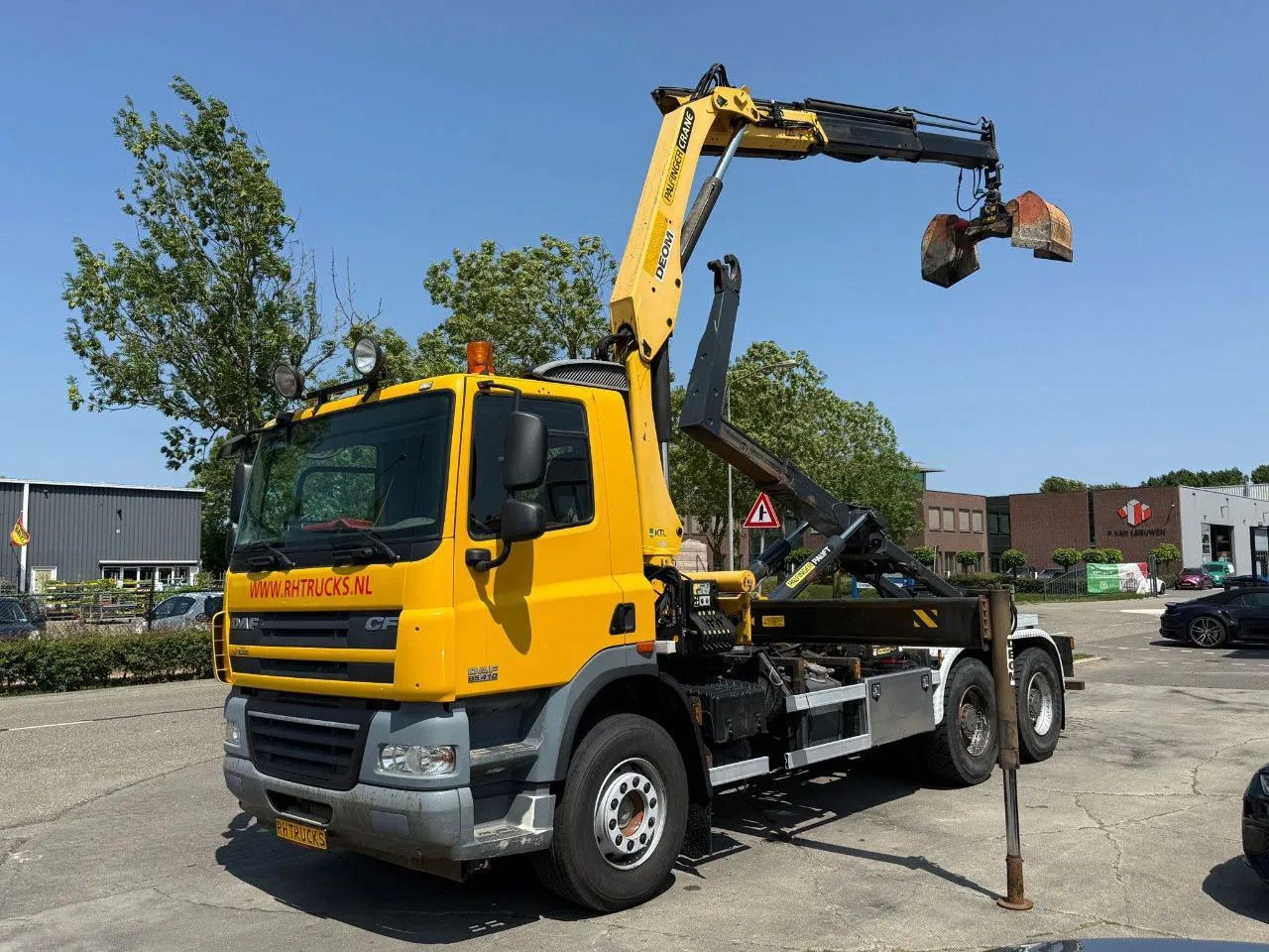 DAF CF 85.410 6X4 - EURO 5 + PALFINGER PK15500 + REM - Вантажівка з маніпулятором: фото 1 DAF CF 85.410 6X4 - EURO 5 + PALFINGER PK15500 + REM - Вантажівка з маніпулятором: фото 1