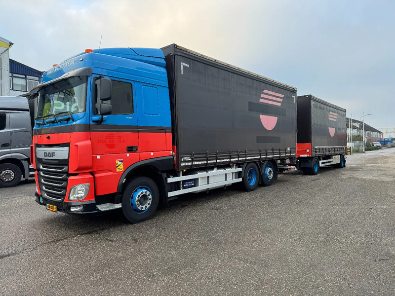 DAF XF 440 6X2 EURO 6 + HERTOGHS HANGER 2X BPW AXLE DHOLLANDIA 3000 KG - Тентована вантажівка: фото 1 DAF XF 440 6X2 EURO 6 + HERTOGHS HANGER 2X BPW AXLE DHOLLANDIA 3000 KG - Тентована вантажівка: фото 1