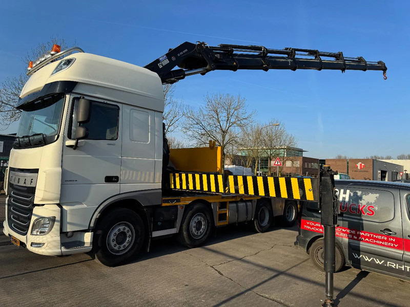 DAF XF 460 8X2 - EURO 6 + HIAB 855 EP-6 + REMOTE + STEERING AXLE - Бортова вантажівка/ Платформа, Вантажівка з маніпулятором: фото 2 DAF XF 460 8X2 - EURO 6 + HIAB 855 EP-6 + REMOTE + STEERING AXLE - Бортова вантажівка/ Платформа, Вантажівка з маніпулятором: фото 2