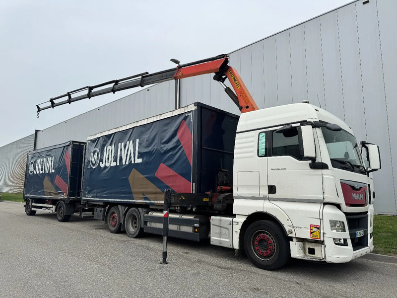 MAN TGX 26.480 6X2 - EURO 6 + PALFINGER PK20002 + REMOTE + LECITRAILER HANGER - Тентована вантажівка, Вантажівка з маніпулятором: фото 1 MAN TGX 26.480 6X2 - EURO 6 + PALFINGER PK20002 + REMOTE + LECITRAILER HANGER - Тентована вантажівка, Вантажівка з маніпулятором: фото 1