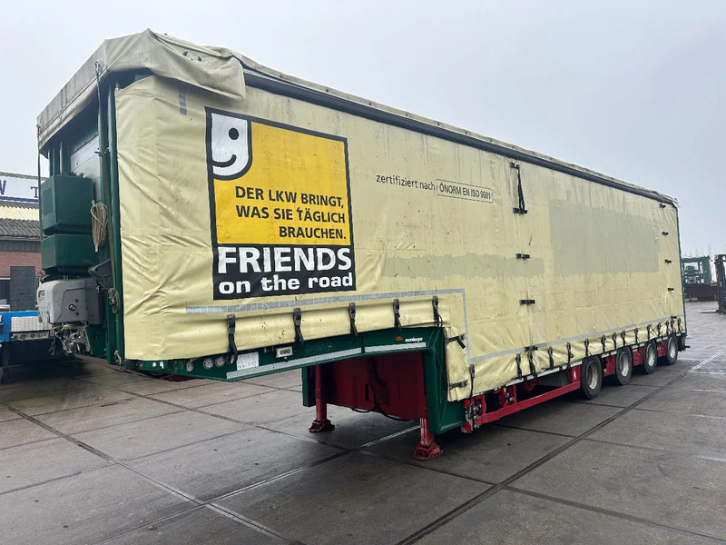 MEUSBURGER 4 axel steering, Double extendable up to 28 meters, extendable up to 3.2 meters, radio controlled, sliding roof - Низькорамна платформа напівпричіп: фото 2 MEUSBURGER 4 axel steering, Double extendable up to 28 meters, extendable up to 3.2 meters, radio controlled, sliding roof - Низькорамна платформа напівпричіп: фото 2