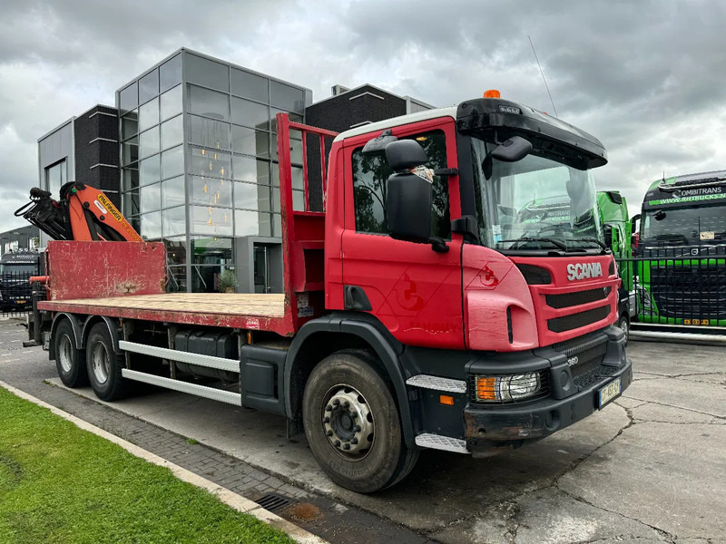Бортова вантажівка/ Платформа, Вантажівка з маніпулятором Scania P360 6X4 PALFINGER PK 20001-K + REMOTE CONTROL EURO 5: фото 13