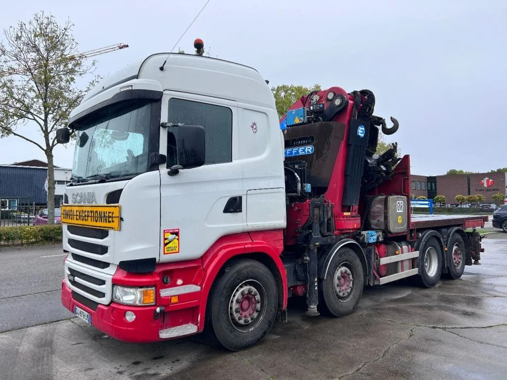 Вантажівка з маніпулятором, Бортова вантажівка/ Платформа Scania R490 8X2 EURO 6 + EFFER 1750/4S + REMOTE: фото 8