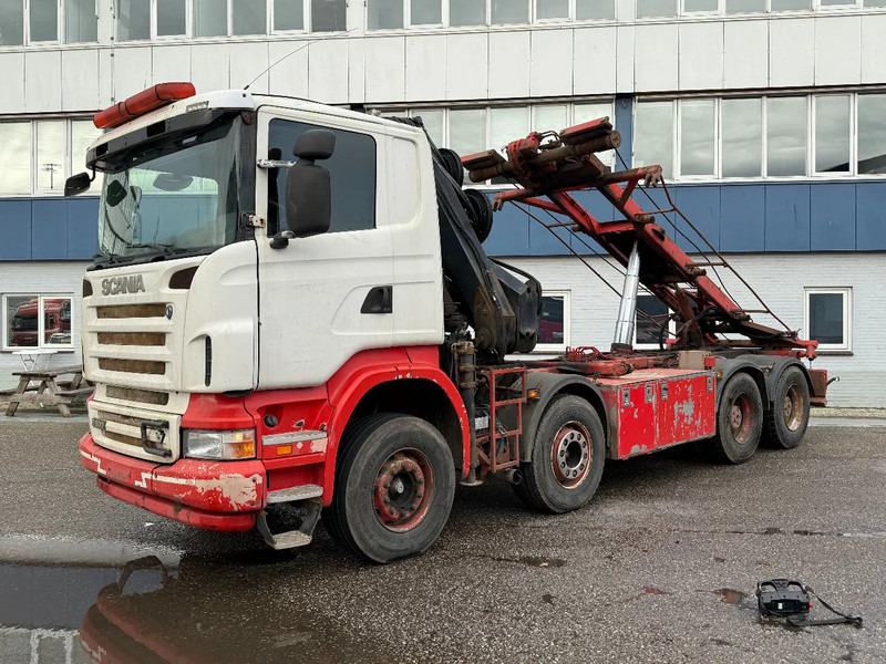 Scania R500 V8 8X4 + HIAB 220-5 + REMOTE + CABLELIFT - FULL STEEL SUSP. MANUAL GEAR. BIG AXLES - Тросовий мультиліфт, Вантажівка з маніпулятором: фото 4 Scania R500 V8 8X4 + HIAB 220-5 + REMOTE + CABLELIFT - FULL STEEL SUSP. MANUAL GEAR. BIG AXLES - Тросовий мультиліфт, Вантажівка з маніпулятором: фото 4