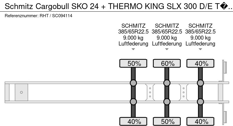 Рефрижератор напівпричіп Schmitz Cargobull SKO 24 + THERMO KING SLX 300 D/E TÜV TILL 02-2026: фото 15 Рефрижератор напівпричіп Schmitz Cargobull SKO 24 + THERMO KING SLX 300 D/E TÜV TILL 02-2026: фото 15