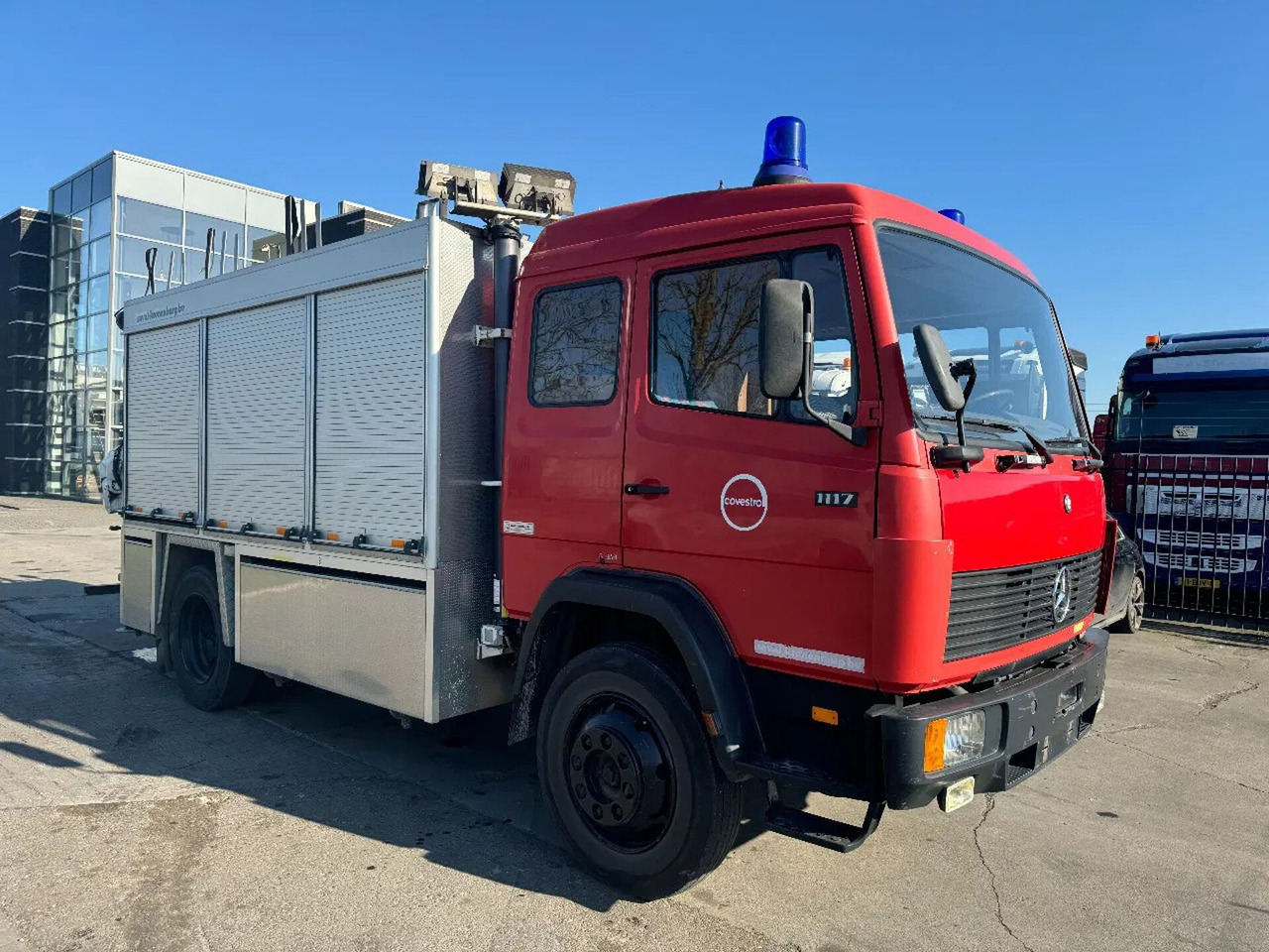 Новий Вантажівка, Вантажівка з маніпулятором Mercedes-Benz 1117 4X2 FIRE TRUCK HIAB 050A ONLY 105787 KM: фото 11