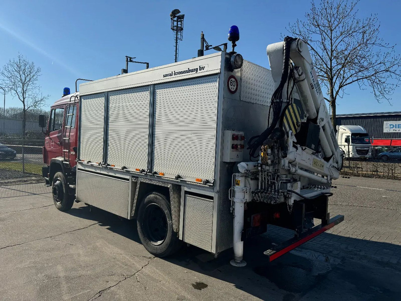Новий Вантажівка, Вантажівка з маніпулятором Mercedes-Benz 1117 4X2 FIRE TRUCK HIAB 050A ONLY 105787 KM: фото 14