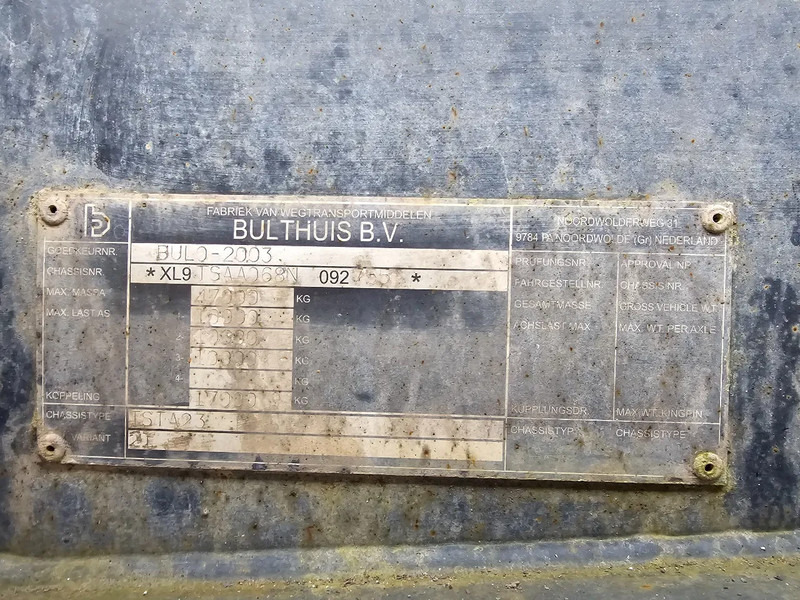 Bulthuis TSTA23 - BPW - DRUM - Lifting axle - 2x Steering - Шасі напівпричіп: фото 5 Bulthuis TSTA23 - BPW - DRUM - Lifting axle - 2x Steering - Шасі напівпричіп: фото 5